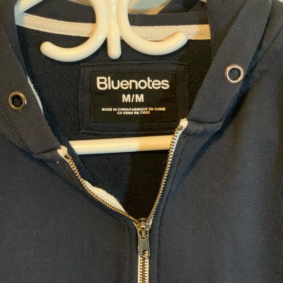 Navy Bluenotes zip up sweater. - Picture 2 of 2